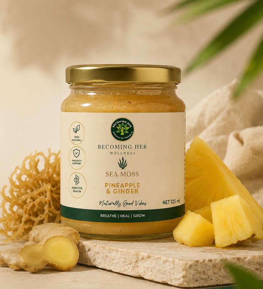Sea Moss Gel – Pineapple & Ginger